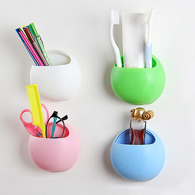 

Cntomlv New Toothbrush Holder Bathroom Kitchen Family Toothbrush Suction Cups Holder Wall Stand Hook Cups Organizer Hot