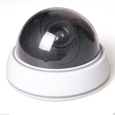 

Black&white Imitation Surveillance CCTV Home Security Dome Camera with LED Light