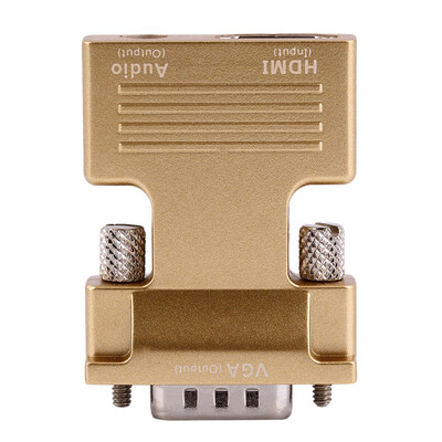 

HDMI Female to VGA Male Converter with Audio Adapter Support 1080P Output