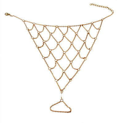 

Idealway Bohemia Fashion Gold Alloy Tassel Link Chain Anklets Bracelet Women Foot Jewelry
