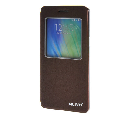

MOONCASE Samsung Galaxy A5 чехол Slim Window View Design Flip Leather Bracket Back чехол Cover wine