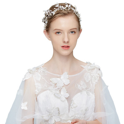 

Jonnafe Handmade Rhinestone Wedding Headband Tiara Bridal Hair Jewelry Women Headpiece Party Prom Accessories