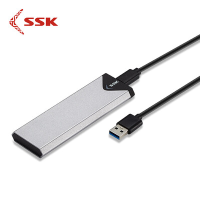 

SSK SHE-V315 25-inch mobile hard disk USB30 interface SATA serial SSD solid state hard drive notebook hard drive external box metal iron gray