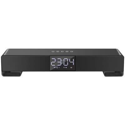 

TOPROAD Touch Bluetooth Speaker LCD Screen Wireless Soundbar Subwoofer Stereo Speakers Support Alarm Clock Handsfree FM Radio TF