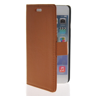 

MOONCASE Slim Leather Side Flip Wallet Card Slot Pouch Stand Back чехол для Apple iPhone 6 ( 4.7 inch ) Brown