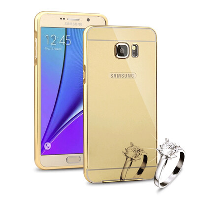 

MOONCASE Metal Frame Edge Mirror Back 2 in 1 Thin Case Cover for Samsung Galaxy Note 5