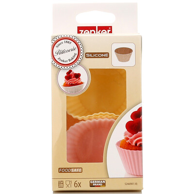

Jingdong Supermarket] Falkermann Fackelmann Bakery Tool 6pcs Colorful Silicone Pastry Cake Mold Egg Tart Mold 5246981