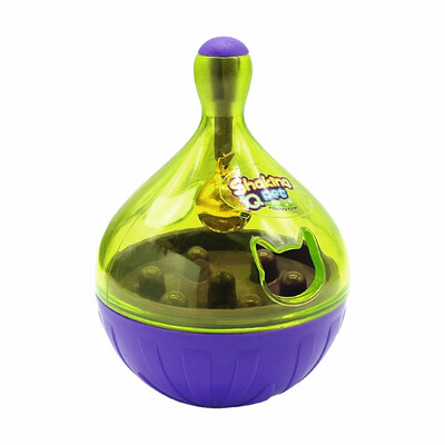 

Cntomlv Interactive Cat IQ Treat Ball Toy Smarter Pet Toys Food Ball Food Dispenser For Cats Playing Training
