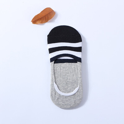 

Men&39s Cotton Anti-slip Stealth Boat Socks Striped Shallow Sock