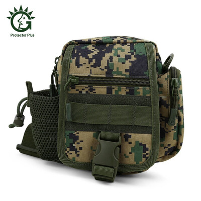 

Protector Plus Outdoor Tactical Waist Bag for Cycling Hiking Climbing high-quality nylon material waist bag messenger bag