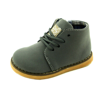 

Kid Boy Girl Winter Suede Shoe Lace Up Oxford Fleece Supper Martin Boot Mid Top