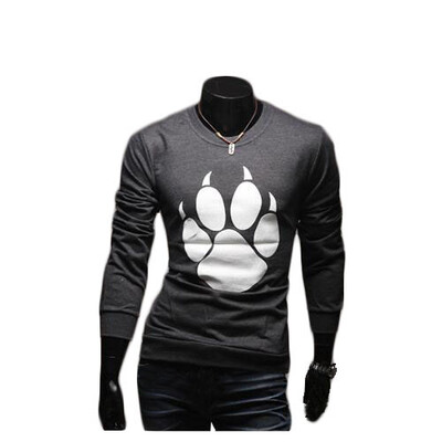

Zogaa New Korean Men's T-shirt Printing Long Sleeve