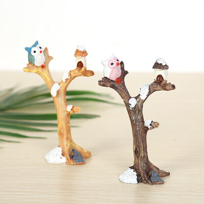 

Pop Dollhouse Miniature Mini Branches Owl Micro Landscape DIY Decor