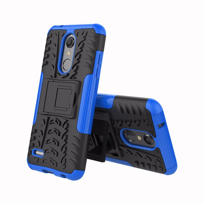 

Goowiiz Phone Case For LG K10 2018X4G7G7 ThinQ Tire Texture Rugged Protection PCTPU Full Protection