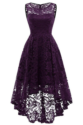 

Women Floral Lace Bridesmaid Party Dress Short Prom Dress V Neck Homecoming Dress