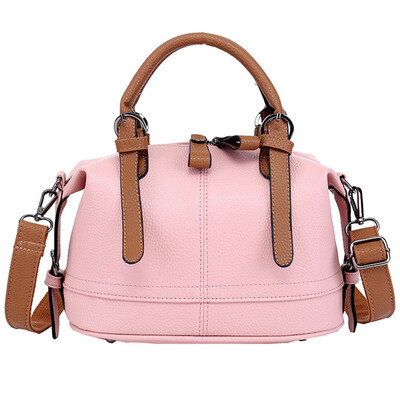 

Large Capacity PU Purse Shoulder Bag Handbag Stitching Messenger Bag