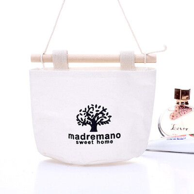 

Shouyou cute cat multi-layer fabric closet hanging bag storage bag cotton wall hanging hanging wall storage bag JD-SN-63 small tree