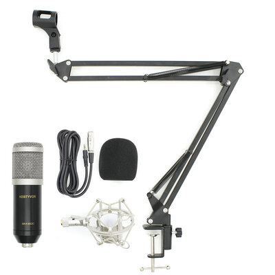 

New BM800 Professional 35mm Wired Condenser Studio Microphone with Stand Holder