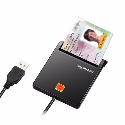 

Rocketek USB 20 Smart Card Reader cacIDBank cardsim card cloner connector cardreader adapter pc computer laptop accessories