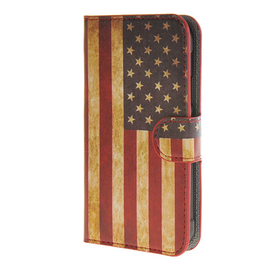 

MOONCASE U.S American Flag Leather Wallet Flip Card Slot Stand Pouch чехол для Samsung Galaxy Xcover 3 SM-G388F A09