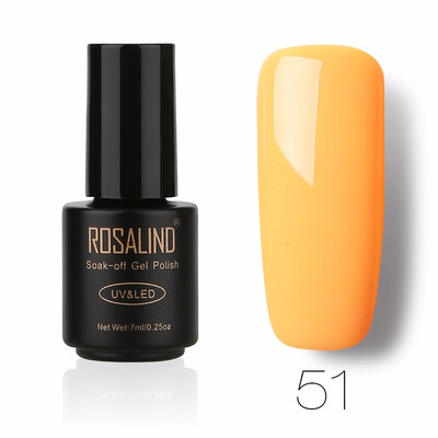 

ROSALIND Gel 1 Black Bottle 7ML Pure Color 58 Colors 01-58 Gel Nail Polish Soak Off Nail Art Semi-Premanent UV LED Gel Lacquer