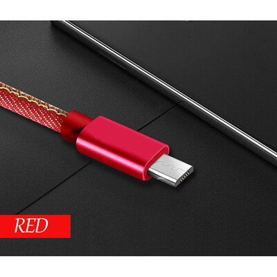 

AndroidApple Cable 1M 2M Denim Braided Fast Charge &AndroidApple Data Mobile Phone USB Cable
