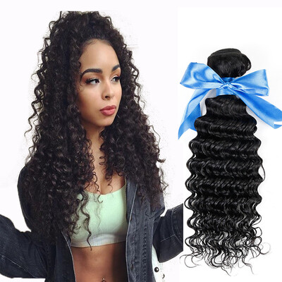 

WYF Indian Deep Wave Virgin Hair 4 Bundles Unprocesssed Virgin Real Human Hair Deep Wave
