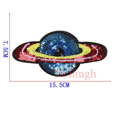 

1Pcs Badge Brand Patches Sequin Shine Sticker Letter I Love Paris Motif Applique Garment Children Women DIY Clothes Bags Shoes