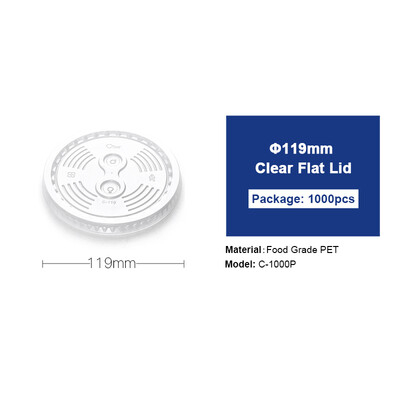 

OTOR Cup Cover 1000pcs Disposable PET PP Plastic Switch Lid for Cup&Bowl Hot Cold Drink Milk Tea