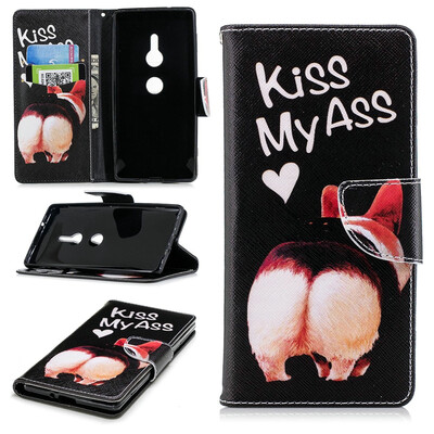 

BEFOSPEY Painting PU LeatherSoft TPU Card Slot Stand Wallet Case For Sony Xperia XZ257"2018