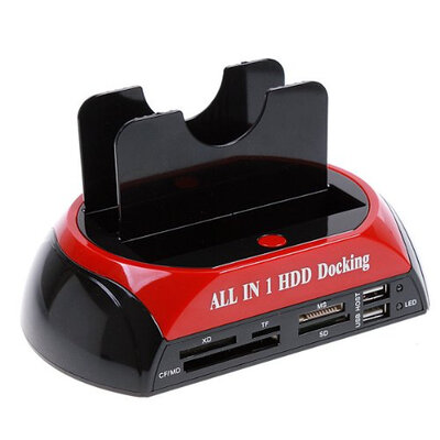 

huayuan 2,5 - 3,5 "SATA IDE 2 двойных док HDD док - станции, E - SATA - внешние накопители