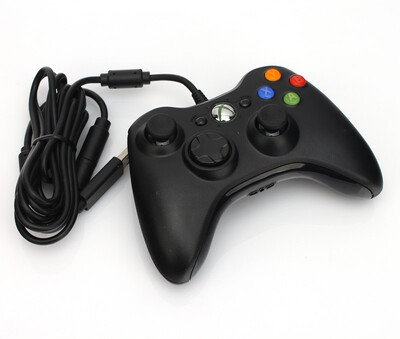 

Pro Black USB проводной геймпад контролер joypad джойстик для Xbox 360 пк Windows