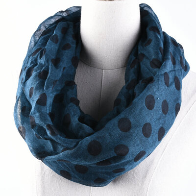 

Guttavalli New Arrival Fashion Women Dot Ring Scarves Small Print Dots Loop Shawl Female Round Soft Infinity Nice Chevron Scarf