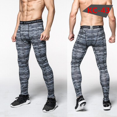 

camouflage Fitness pants male Elastic force Fast drying Sports pants Run Riding Basketball Physical exercise Tight trousers