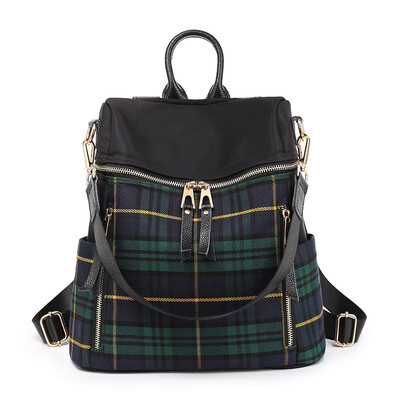 

CAROLING ANGEL Summer Women Daily Backpack Waterproof Nylon Preppy Style School Bags Teenagers Girls Black Travel Shoulder Bag