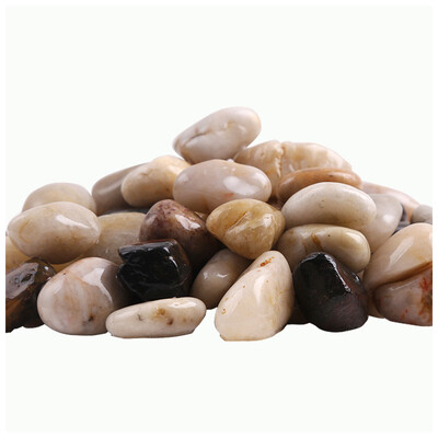 

Natural COLOR Fish Tank Sand Sculpture Material Aquarium Decoration Stabilized Cloth Lotus Pond Stone 2-3cm 850g