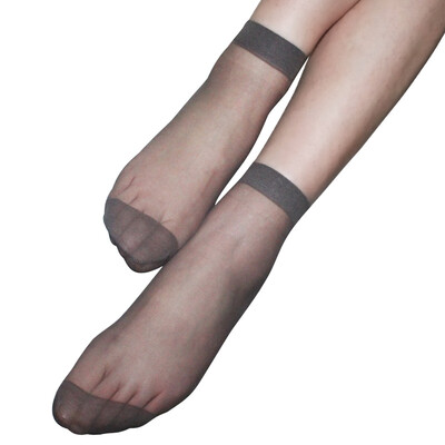 

Snow flying 20 pairs of ladies sexy crystal stockings socks thin transparent spring&summer short stockings 10 black 10 gray 1SJDSW1401
