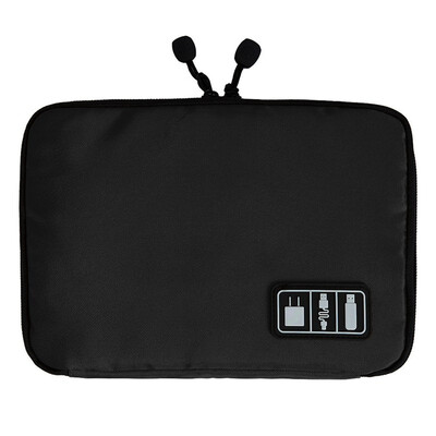 

MyMei Storage Organizer Bag Case Digital USB Cable Earphone Pen Travel Insert Portable Black