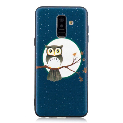 

Samsung Galaxy A6 Plus 2018 Case Embossed Soft TPU Shockproof Print Protective Cover
