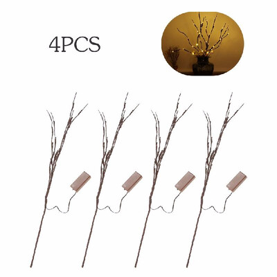

20 LED Light Twig Willow Branches Design Battery Powered Operated Flexible Bendable IP44 Water Resistance Wam White