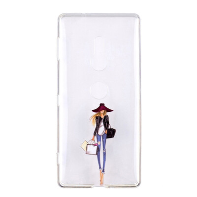 

MOONCASE Sony Xperia XZ2 High Translucent TPU - Shopping Girl