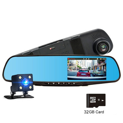 

Junsun 43"Car DVR Dual Lens Full HD 1080P Video Recorder Rearview Mirror 160 Degree Automobile Camera Dash cam car dvrs