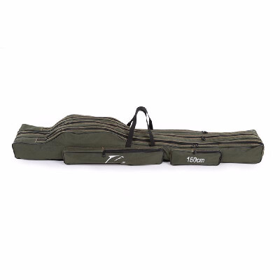 

Portable Folding Fishing Rod Carrier Canvas Fishing Pole Tools Storage Bag Case Fishing Gear Tackle