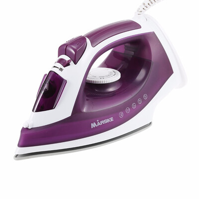 

MARSKE Electric Steam Iron Nonstick Soleplate Adjustable Temperature warms up 5-level temperature control