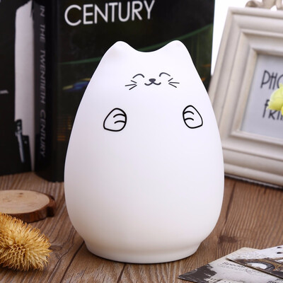 

Ziyouxing ZJC - 101 LED USB Rechargeable Cute Cat Night Light Bedroom Hit Beat Lamp for Home Decoration