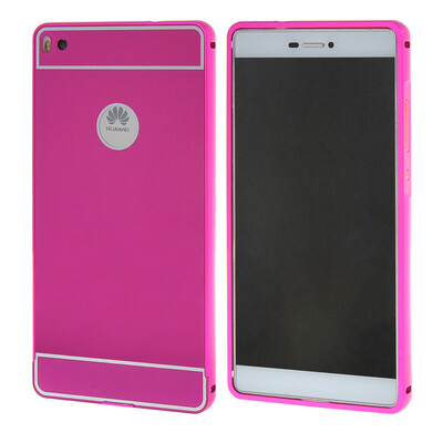 

MOONCASE Huawei P8 Case 2 IN 1 Hard Bumper insert Back Case Cover for Huawei Ascend P8 Hot pink