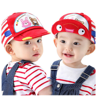 

Buebos Ninos Unisex Girl Boy Baby Korean Animal Driver Flanging Rim Baseball Beanie Cap Hat Sunhat