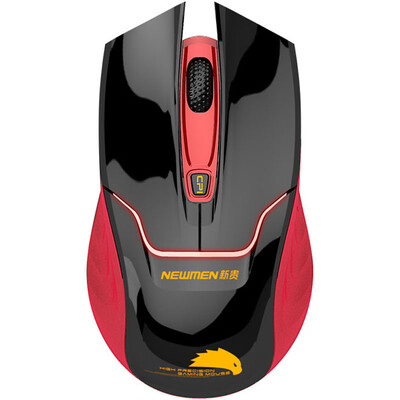 

Upstairs Newmen E400 wireless game light mouse red red