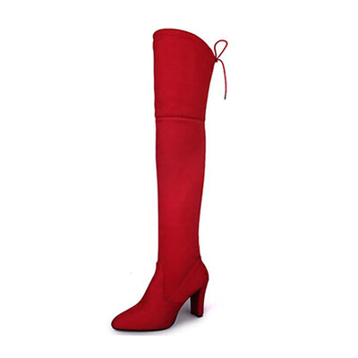

2018 New Shoes Women Boots Black Over the Knee Boots Sexy Female Autumn Winter lady Thigh High Boots
