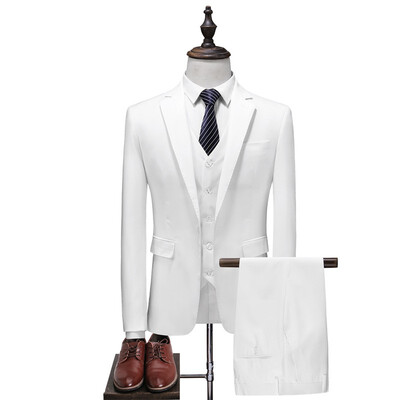 

Mens suit three piece suit
